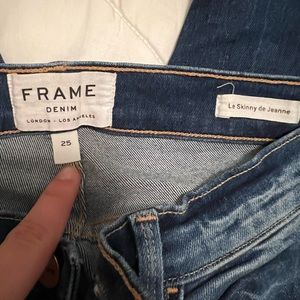 FRAME JEANS- Le Skinny de Jeanne Sz 25 fringe skinny jeans